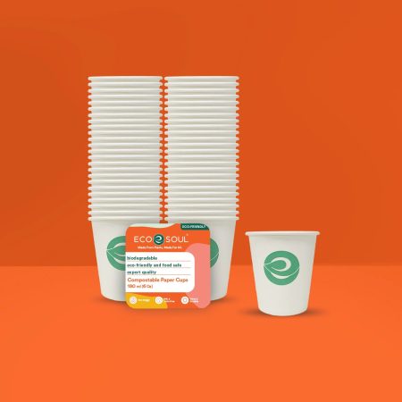Compostable Paper Cups (no lid) 180ml