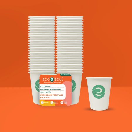 Compostable Paper Cups (no lid) 250ml