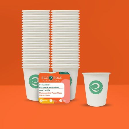 Compostable Paper Cups (no lid) 350ml